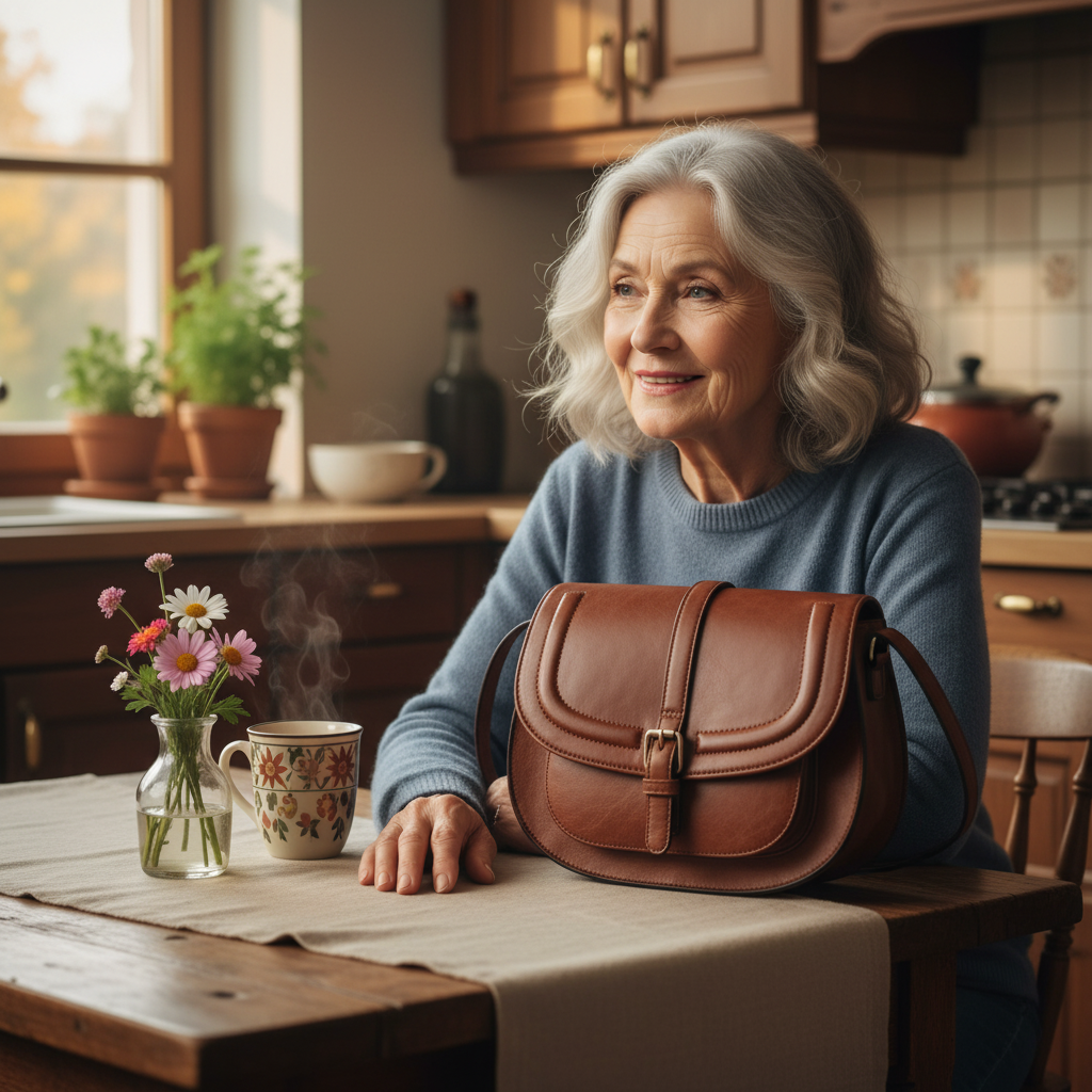 Bolso de hombro tipo sillín ajustable — Evelyn