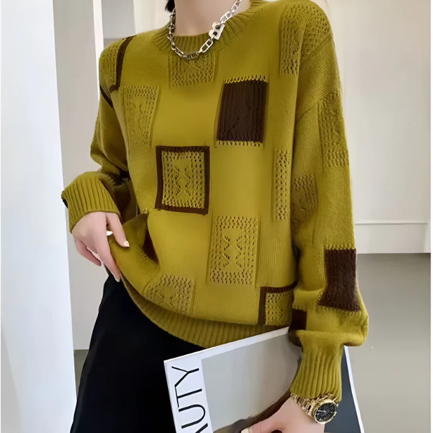 BLANCA - Jersey elegante con estampado geométrico