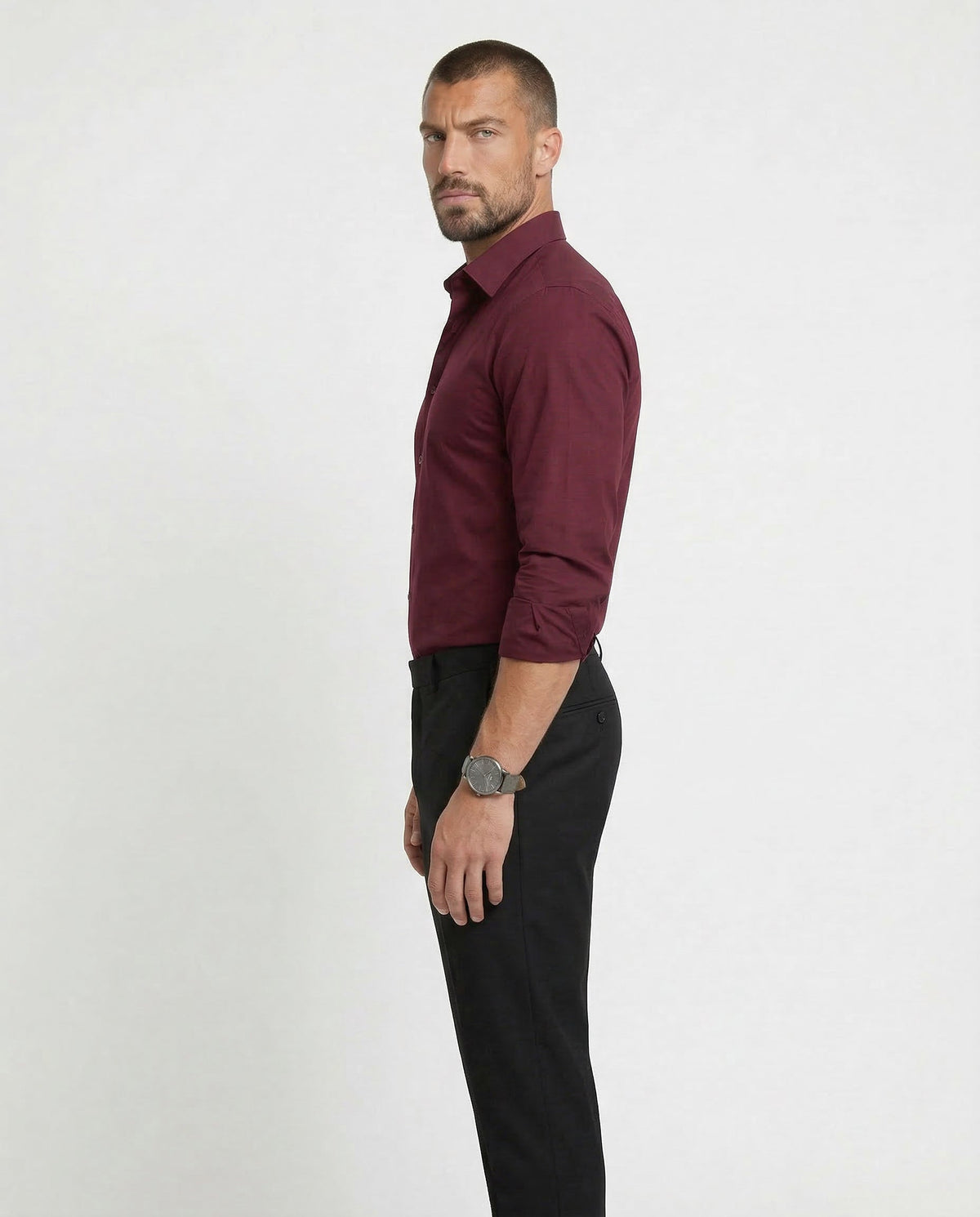 Mitchel | Camisa elástica antiarrugas de hombre