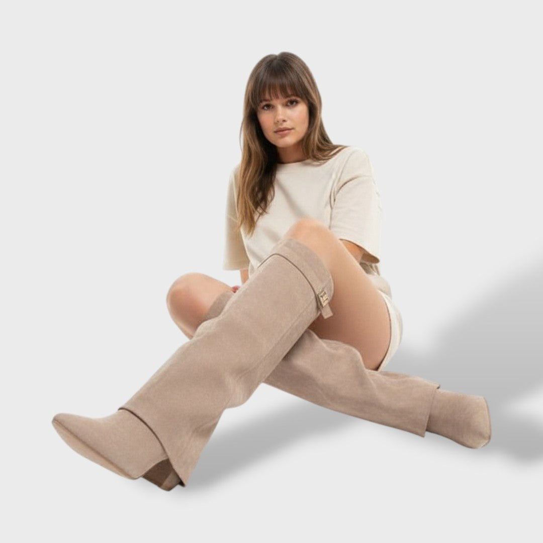 Lorena | Botas Camperas de Ante Mujer Caña Alta
