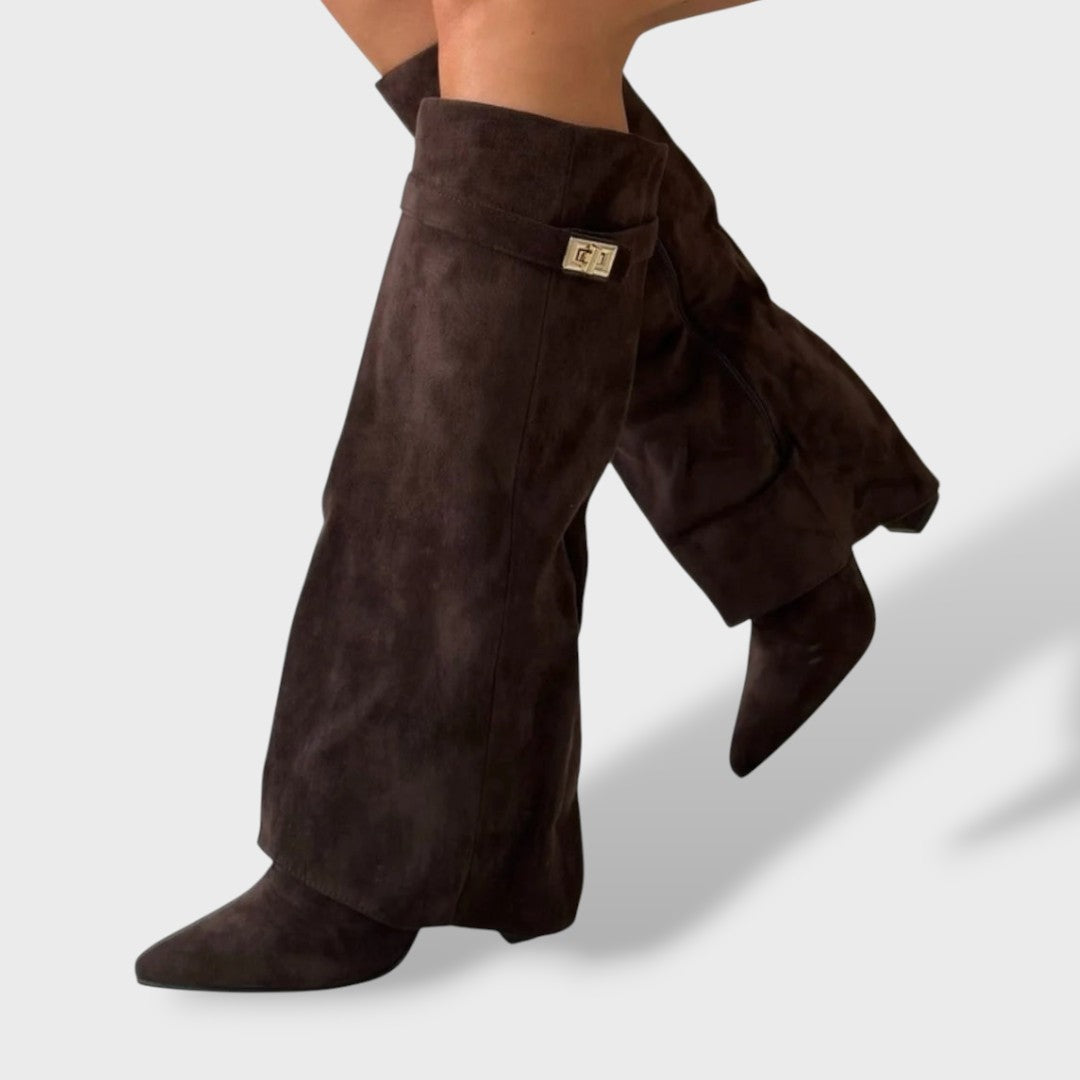Lorena | Botas Camperas de Ante Mujer Caña Alta