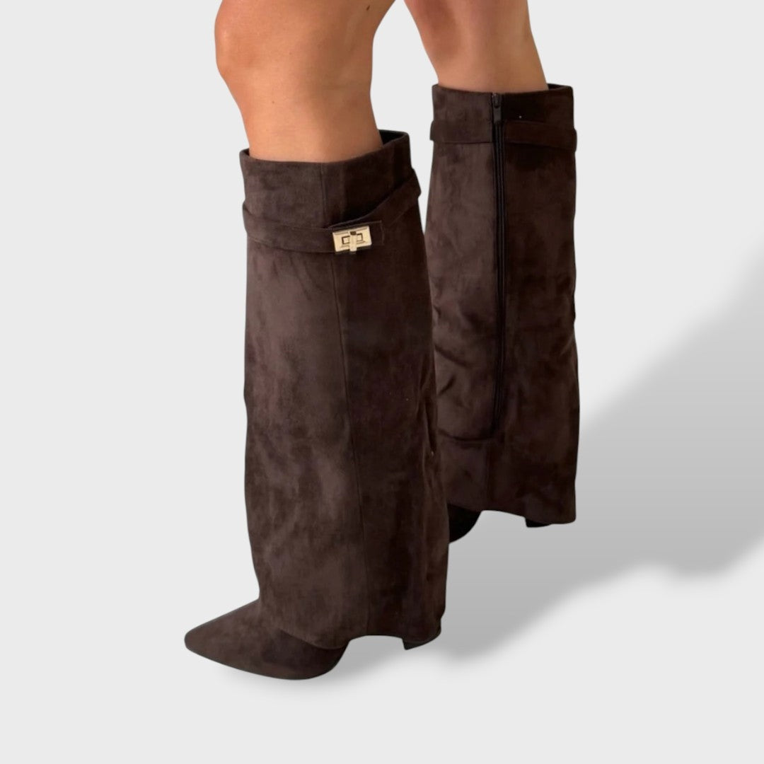 Lorena | Botas Camperas de Ante Mujer Caña Alta