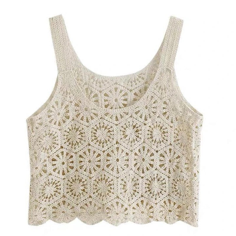 Rila | Top Cropped de Ganchillo