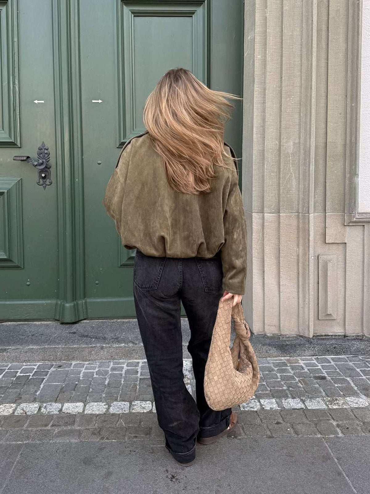 Lara | Chaqueta Bomber de Ante