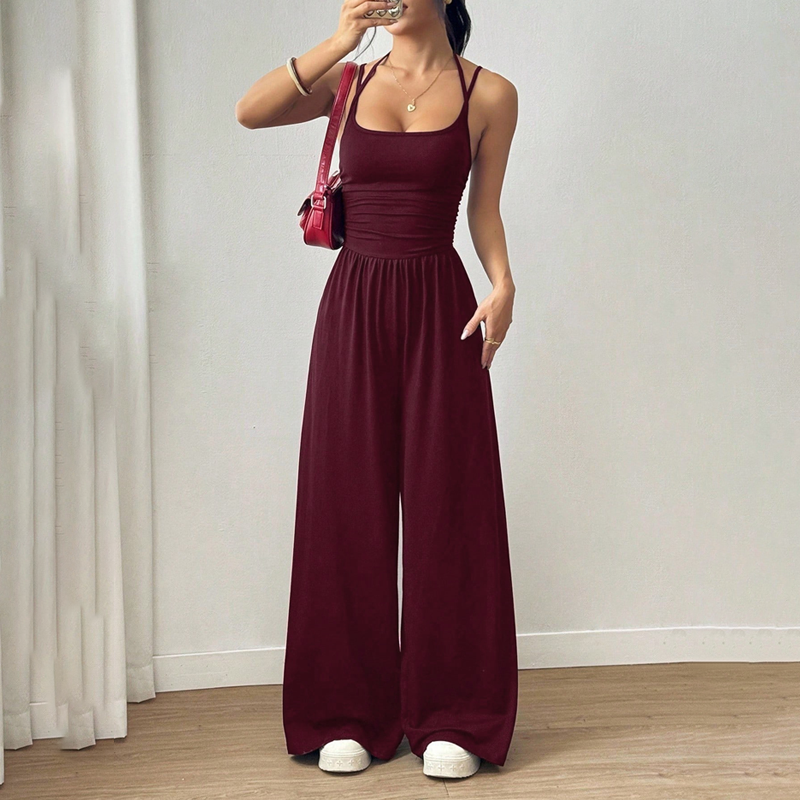 Mono Mujer Tirantes Finos Elegante – Piernas Amplias Verano