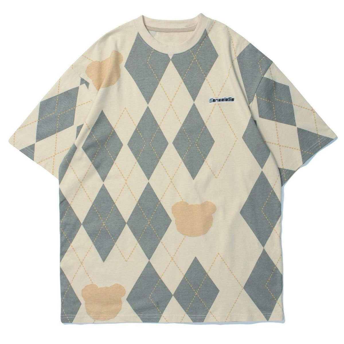 Camiseta WLS Tartán Diamante Algodón Suave