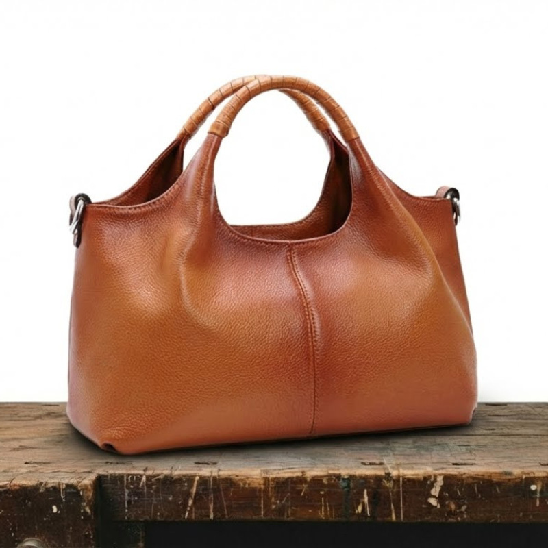 Bolso de hombro de cuero elegante